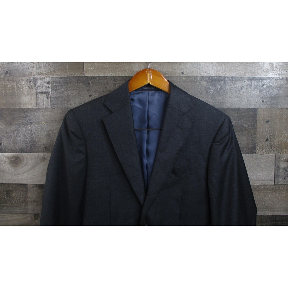 Suitsupply Jacket Mens 38R Charcoal Wool Napoli INT Vitale Barberis Canonico